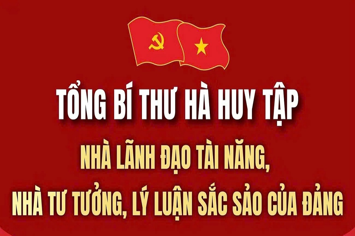 Tổng Bí thư Hà Huy Tập: Nhà lãnh đạo tài năng, nhà tư tưởng, lý luận sắc sảo của Đảng