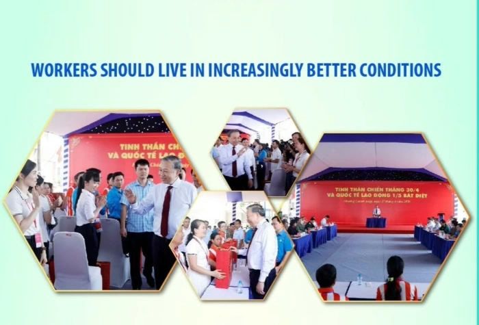 Party chief calls for better living conditions for workers