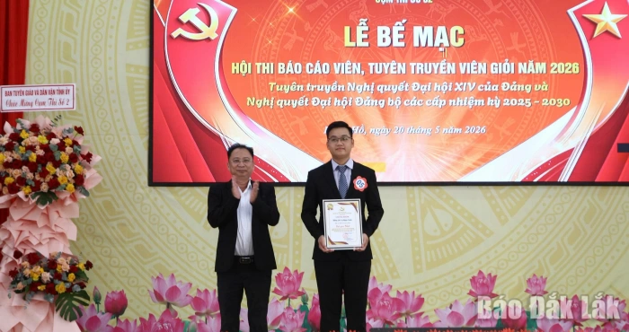 Bế mạc Hội thi Báo cáo viên, Tuyên truyền viên giỏi năm 2026 Cụm thi số 2