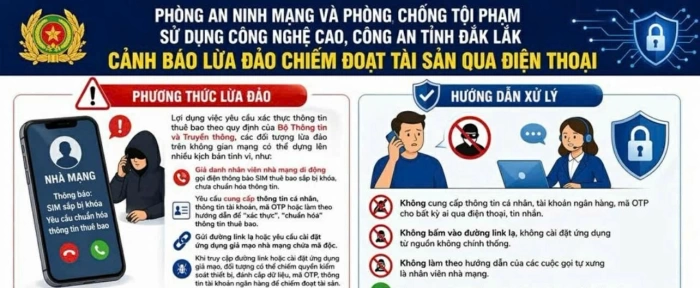 Cảnh báo lừa đảo xác thực thông tin thuê bao di động