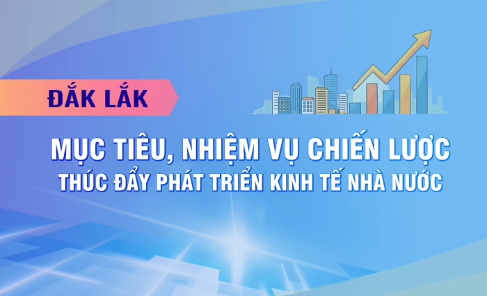 (Infographic) Đắk Lắk: Mục tiêu, nhiệm vụ chiến lược thúc đẩy phát triển kinh tế nhà nước