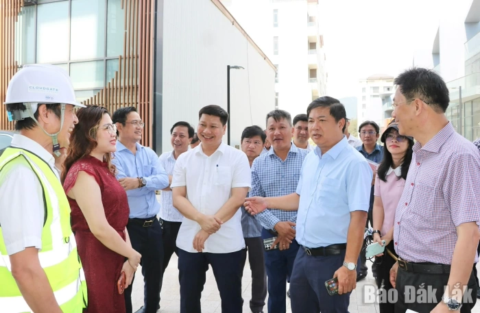 Provincial Party Secretary, comrade Luong Nguyen Minh Triet inspects delayed projects in Binh Kien ward