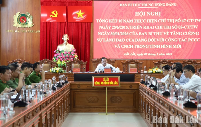 Tăng cường lãnh đạo công tác PCCC và CNCH trong tình hình mới