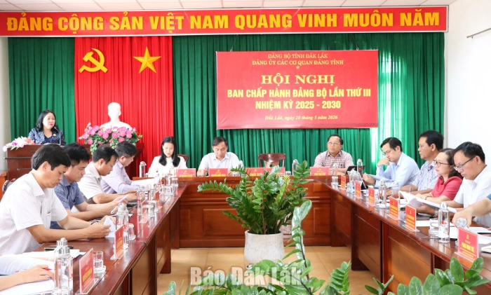 Đảng ủy Các cơ quan Đảng tỉnh thông qua 3 nghị quyết về nhiệm vụ đột phá giai đoạn 2025 - 2030