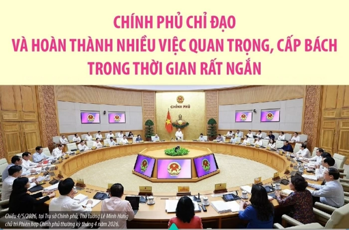 Chính phủ chỉ đạo và hoàn thành nhiều việc quan trọng trong thời gian rất ngắn