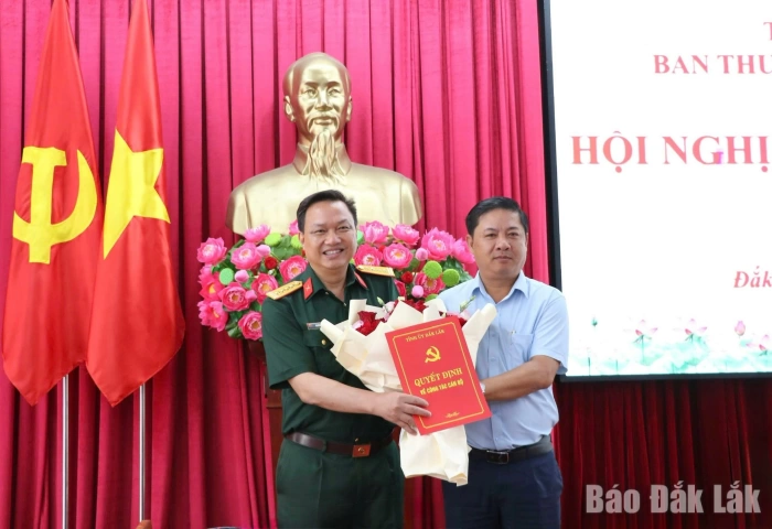 Đại tá Nguyễn Văn Hòa tham gia Ban Chấp hành, Ban Thường vụ Tỉnh ủy Đắk Lắk
