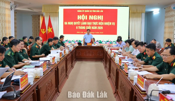 Đảng ủy Quân sự tỉnh ra nghị quyết lãnh đạo thực hiện nhiệm vụ 6 tháng cuối năm