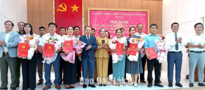 Sau sắp xếp, xã Ea Ô còn 13 thôn, buôn