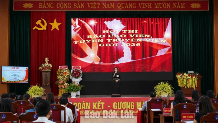 Dấu ấn hội thi 
Báo cáo viên, 
Tuyên truyền viên giỏi 
cấp cơ sở