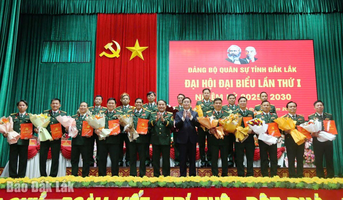 Bế mạc Đại hội đại biểu Đảng bộ Quân sự tỉnh lần thứ I, nhiệm kỳ 2025 - 2030