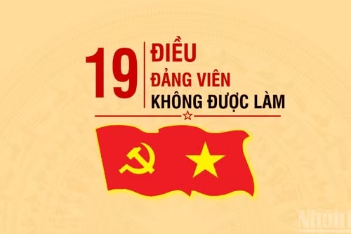 [Infographic] 19 điều đảng viên không được làm