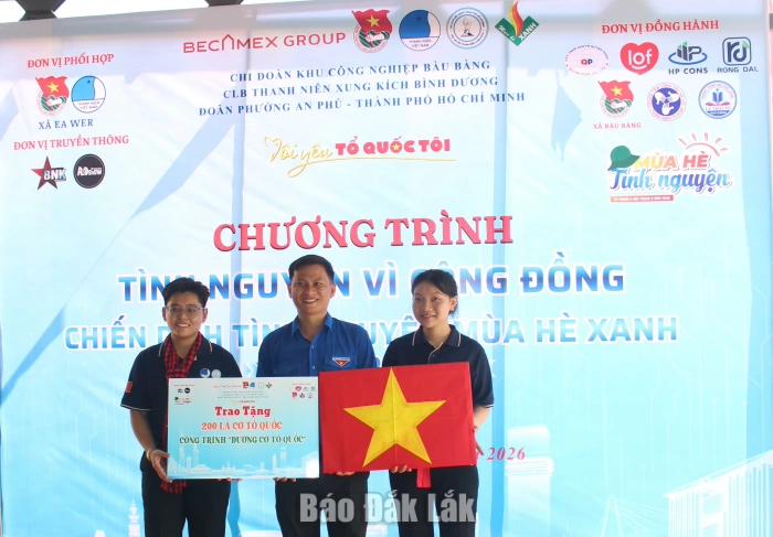 Hơn 140 triệu đồng thực hiện các hoạt động vì cộng đồng tại xã Ea Wer