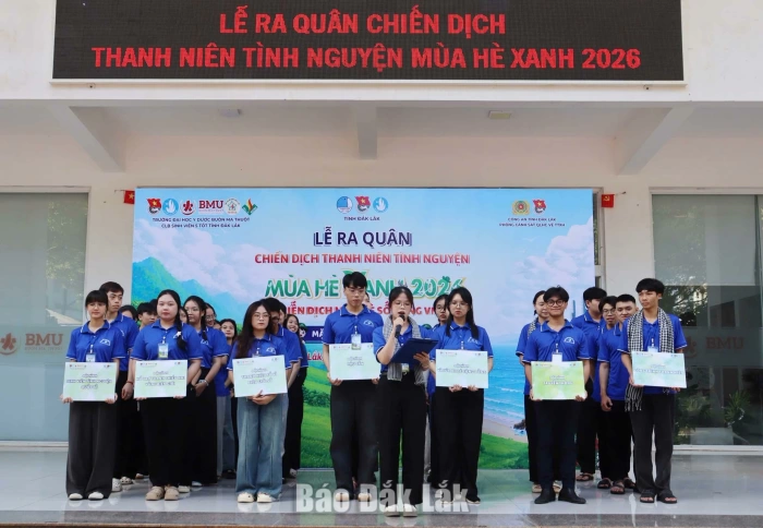 Đoàn Trường Đại học Y Dược Buôn Ma Thuột ra quân Chiến dịch Mùa hè xanh 2026