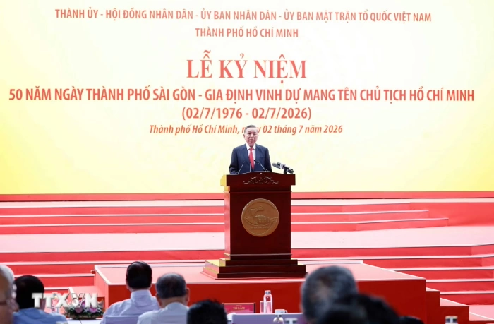 Phát biểu của Tổng Bí thư, Chủ tịch nước Tô Lâm tại lễ kỷ niệm 50 năm Ngày thành phố Sài Gòn - Gia Định vinh dự mang tên Chủ tịch Hồ Chí Minh