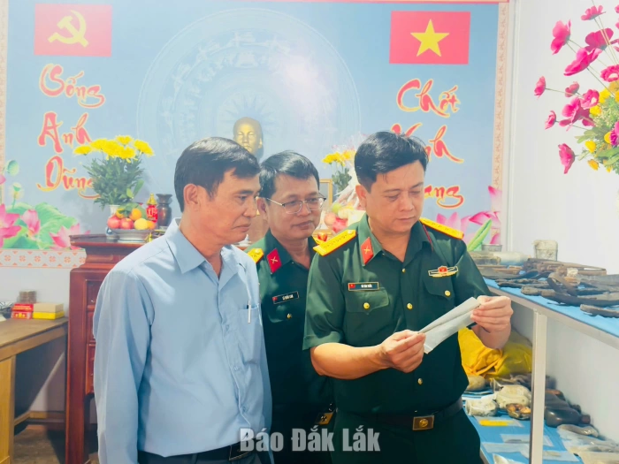 Chính ủy Bộ Chỉ huy Quân sự tỉnh thăm, động viên cán bộ, chiến sĩ Đội K51