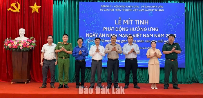 Xã Dray Bhăng phát động hưởng ứng Ngày An ninh mạng Việt Nam năm 2026