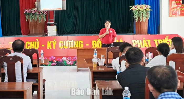 Tập huấn kỹ năng ứng phó thiên tai cho người dân xã Sơn Thành