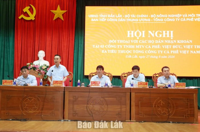 Đối thoại, tháo gỡ vướng mắc cho các hộ nhận khoán tại 3 công ty cà phê