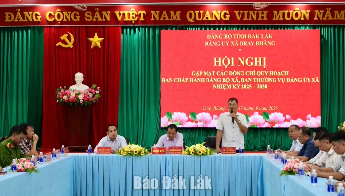 Xã Dray Bhăng gặp mặt cán bộ trong diện quy hoạch nhiệm kỳ 2025 - 2030