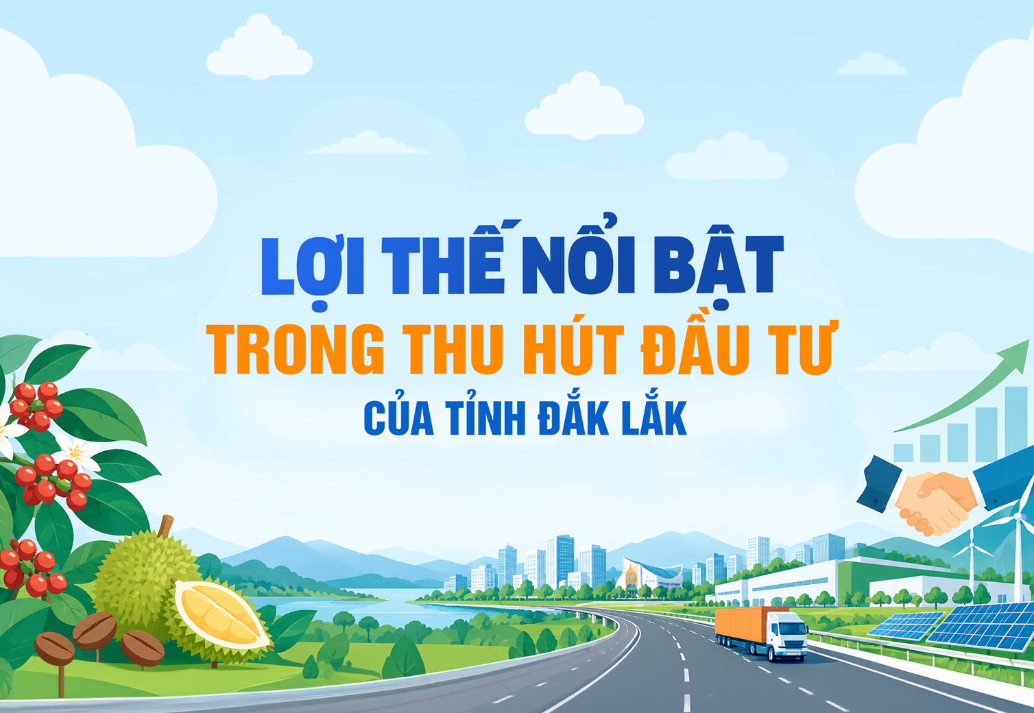 (Infographic) Lợi thế nổi bật trong thu hút đầu tư của tỉnh Đắk Lắk