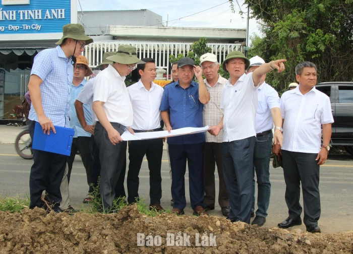 Phó Chủ tịch UBND tỉnh Đào Mỹ kiểm tra, đôn đốc giải ngân vốn đầu tư công
