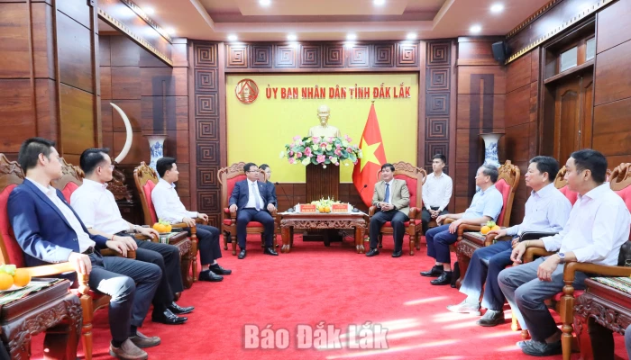 UBND tỉnh Đắk Lắk làm việc với doanh nghiệp Trung Quốc về xúc tiến đầu tư chuỗi cung ứng nông sản