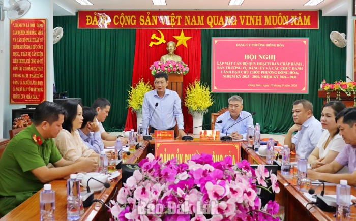 Phường Đông Hòa gặp mặt cán bộ quy hoạch các chức danh