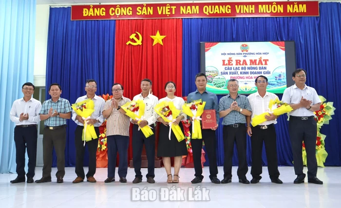 Thành lập Câu lạc bộ Nông dân sản xuất, kinh doanh giỏi phường Hòa Hiệp