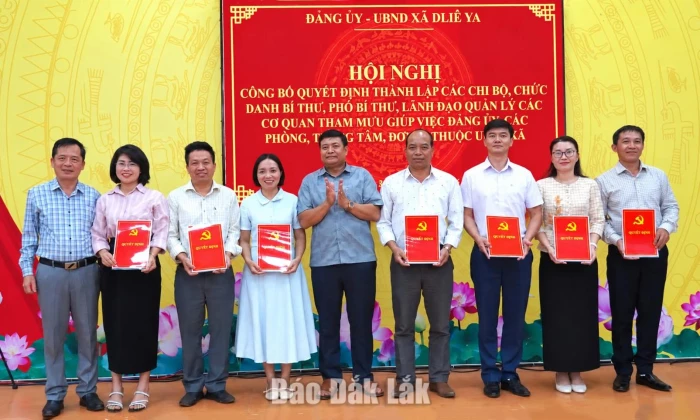 Dliê Ya thành lập 9 chi bộ trực thuộc Đảng ủy xã