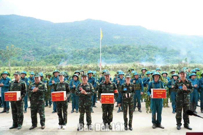 Xã Ea Ktur hoàn thành diễn tập chiến đấu phòng thủ năm 2026
