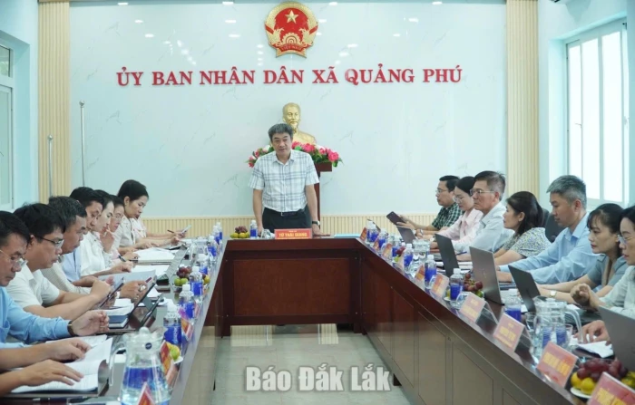 Giám sát vận hành chính quyền 2 cấp tại xã Quảng Phú