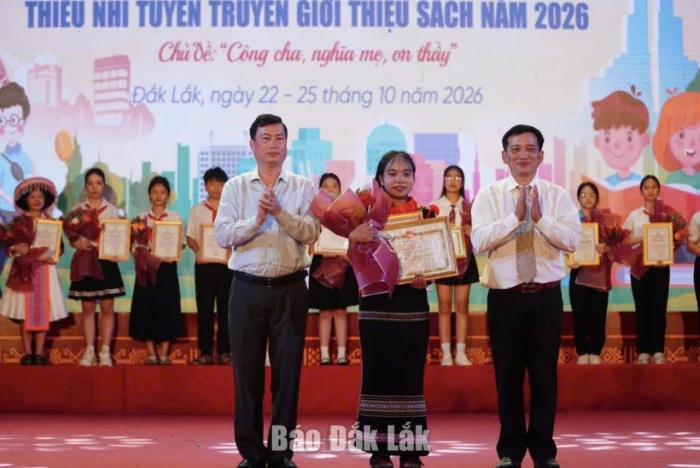 Bế mạc Hội thi thiếu nhi tuyên truyền, giới thiệu sách năm 2026