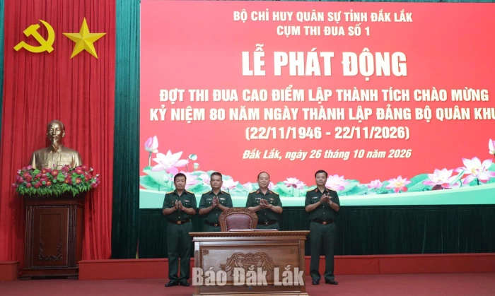 Phát động thi đua chào mừng kỷ niệm 80 năm thành lập Đảng bộ Quân khu V