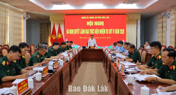 Tập trung hoàn thành nhiệm vụ quốc phòng, quân sự địa phương năm 2026