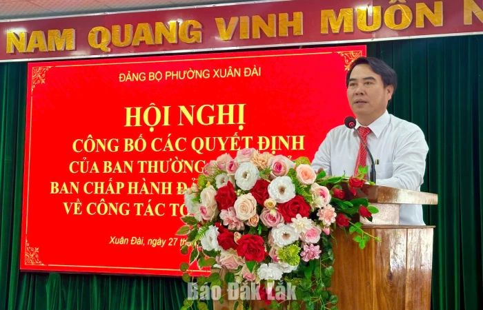 Đảng bộ phường Xuân Đài thành lập 9 chi bộ trực thuộc
