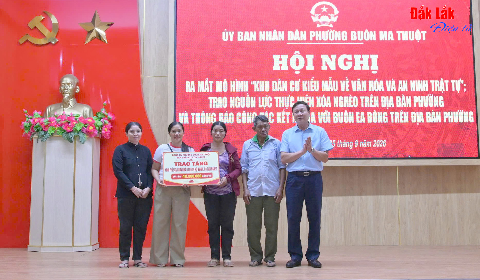 (Video) Phường Buôn Ma Thuột phấn đấu không còn hộ nghèo vào cuối năm 2026