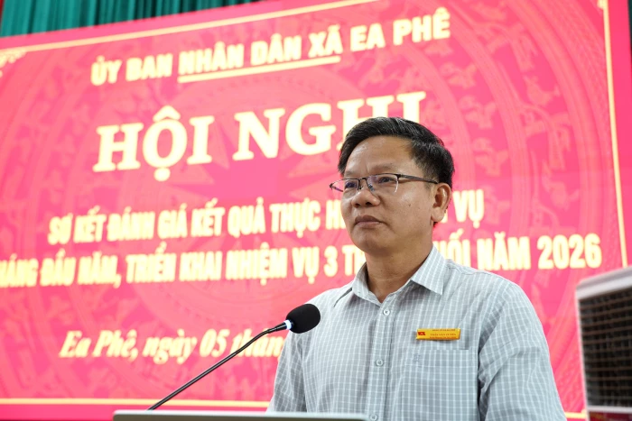 Xã Ea Phê triển khai nhiệm vụ 3 tháng cuối năm 2026