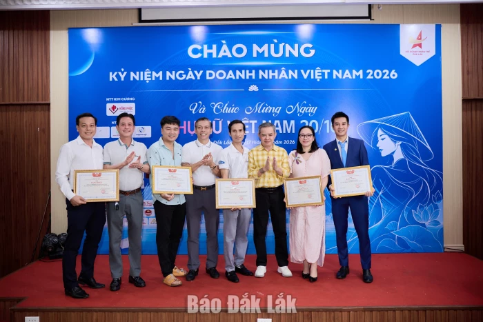 Hội Doanh nhân trẻ tỉnh Đắk Lắk gặp mặt kỷ niệm Ngày Doanh nhân Việt Nam và Ngày Phụ nữ Việt Nam