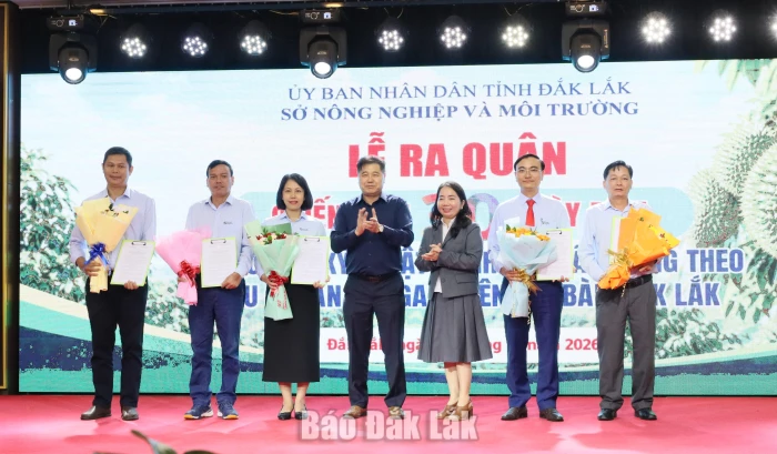Ra quân chiến dịch 30 ngày đêm hướng dẫn kỹ thuật canh tác sầu riêng theo tiêu chuẩn VietGAP
