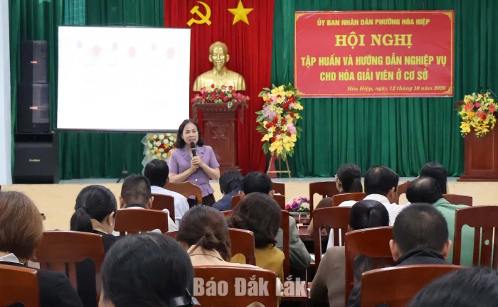 Hòa Hiệp tập huấn nghiệp vụ cho 138 hòa giải viên ở cơ sở