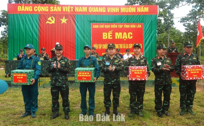 Xã Ea Súp hoàn thành diễn tập chiến đấu phòng thủ năm 2026