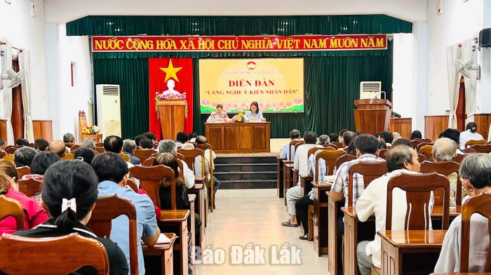 Xã Sơn Hòa tổ chức Diễn đàn “Lắng nghe ý kiến nhân dân”