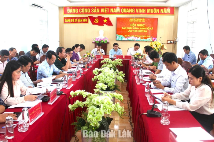 Đảng ủy Vân Hòa triển khai các nhiệm vụ trọng tâm cuối năm