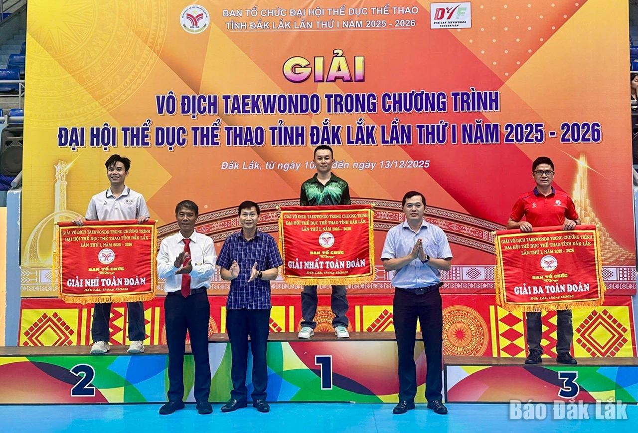 Giải vô địch Taekwondo Đại hội Thể dục thể thao tỉnh Đắk Lắk lần thứ I: Ea Súp xếp thứ Nhất toàn đoàn