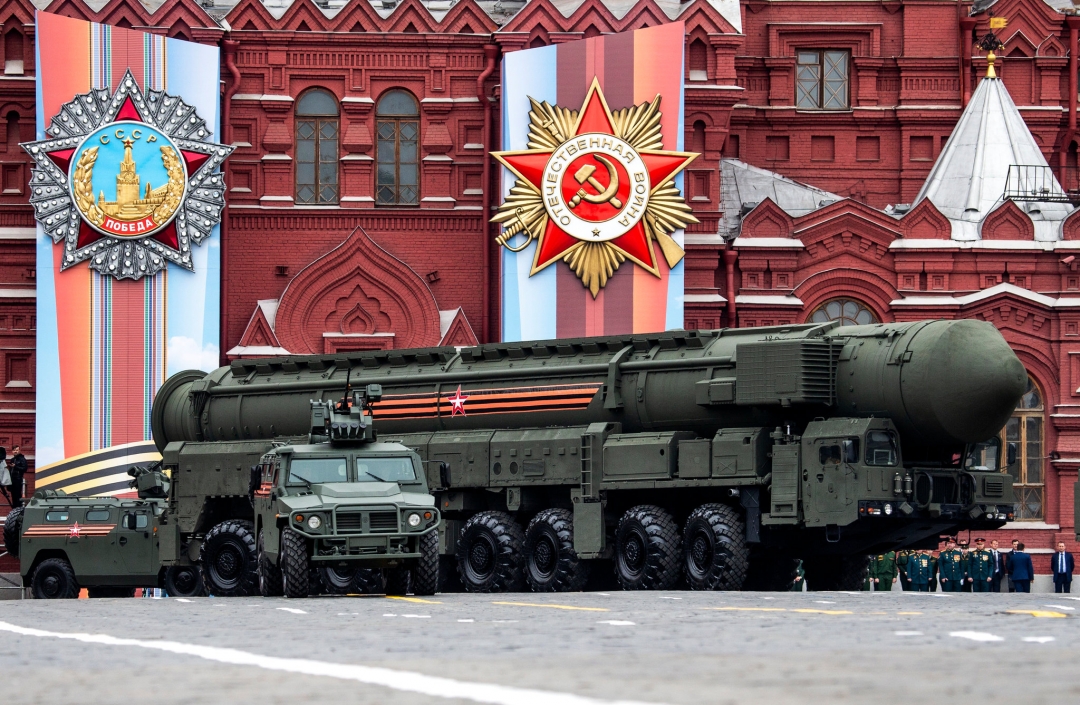 Tên lửa đạn đạo liên lục địa Topol-M của Nga. (Ảnh: AP/TTXVN)