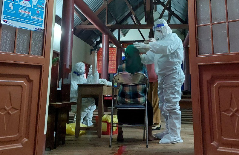 Huyện Krông Búk: Xét nghiệm sàng lọc SARS-Cov-2 cho toàn dân trên địa bàn 