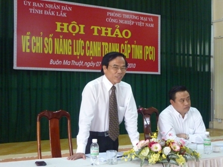 Đại diện VCCI phát biểu