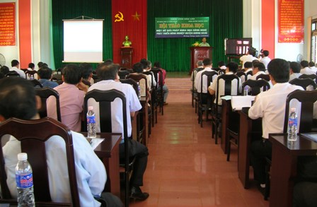Các địa biểu đến dự hội thảo