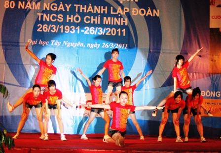 Một tiết mục biểu diễn tại vòng chung kết cuộc thi Earobic.