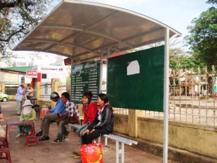 Mẫu nhà chờ xe buýt mới theo quy định của Bộ GTVT.